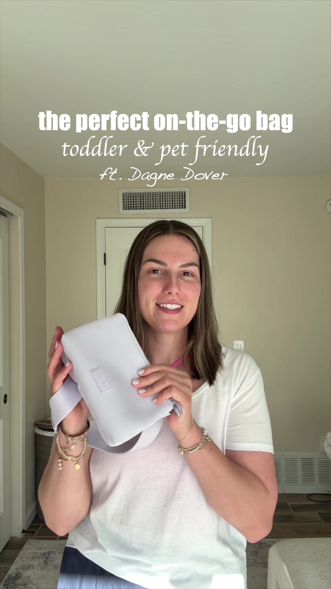 TikTok post by @adaatude for Dagne Dover. Caption reads: the perfect everyday bag from @Dagne Dover is....