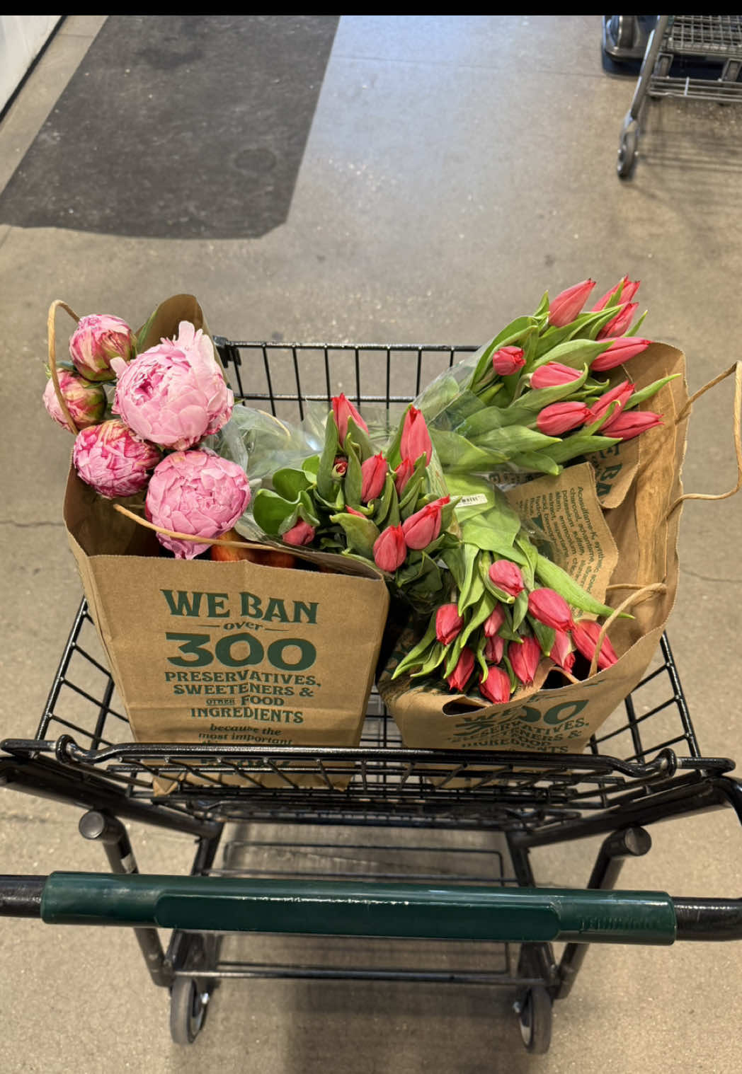 TikTok post by @lizbethponceh for Whole Foods Market. Caption reads: grocery restock at @Whole Foods Market always 🤭....