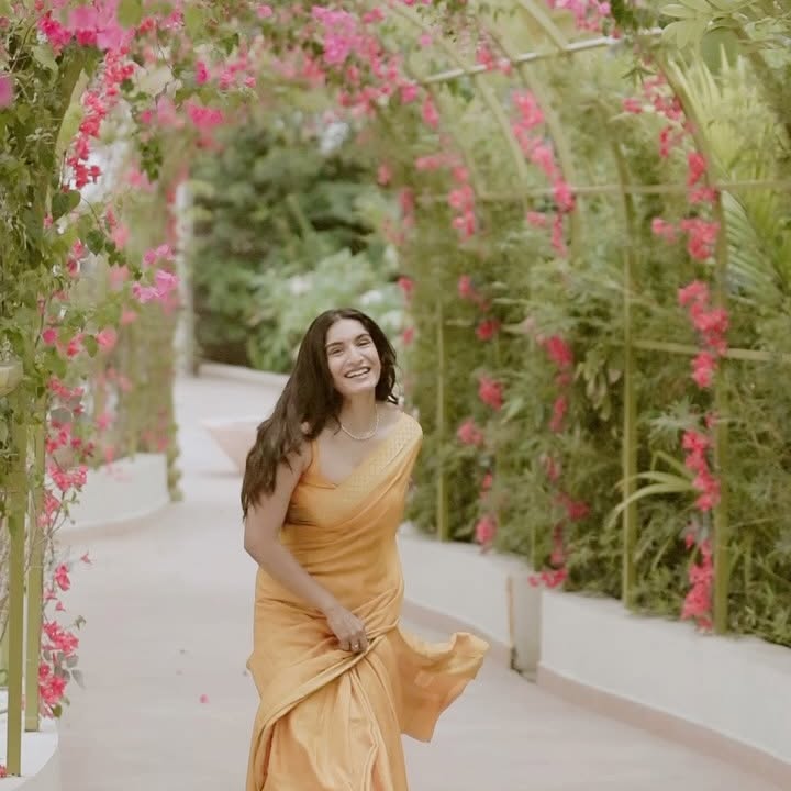 Instagram post by @krishithapanda for CaratLane. Caption reads: #Ad Radiate love and light. Styling the CaratLane....