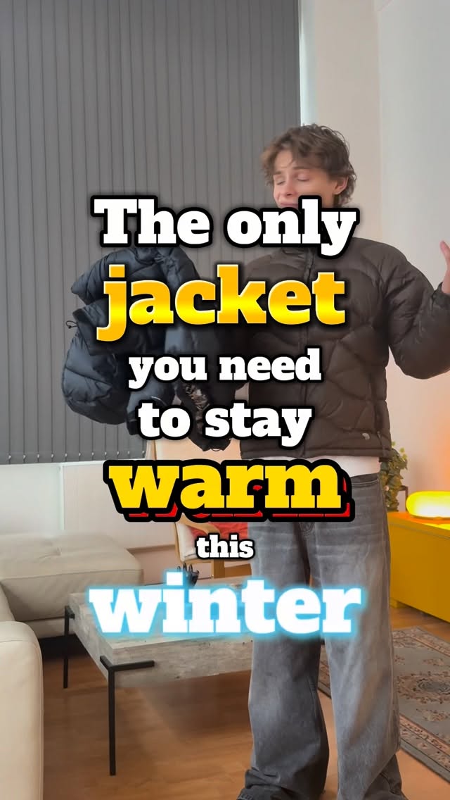 Instagram post by @chiprooma for JD Sports. Caption reads: The only jacket you need to stay warm this winter…....
