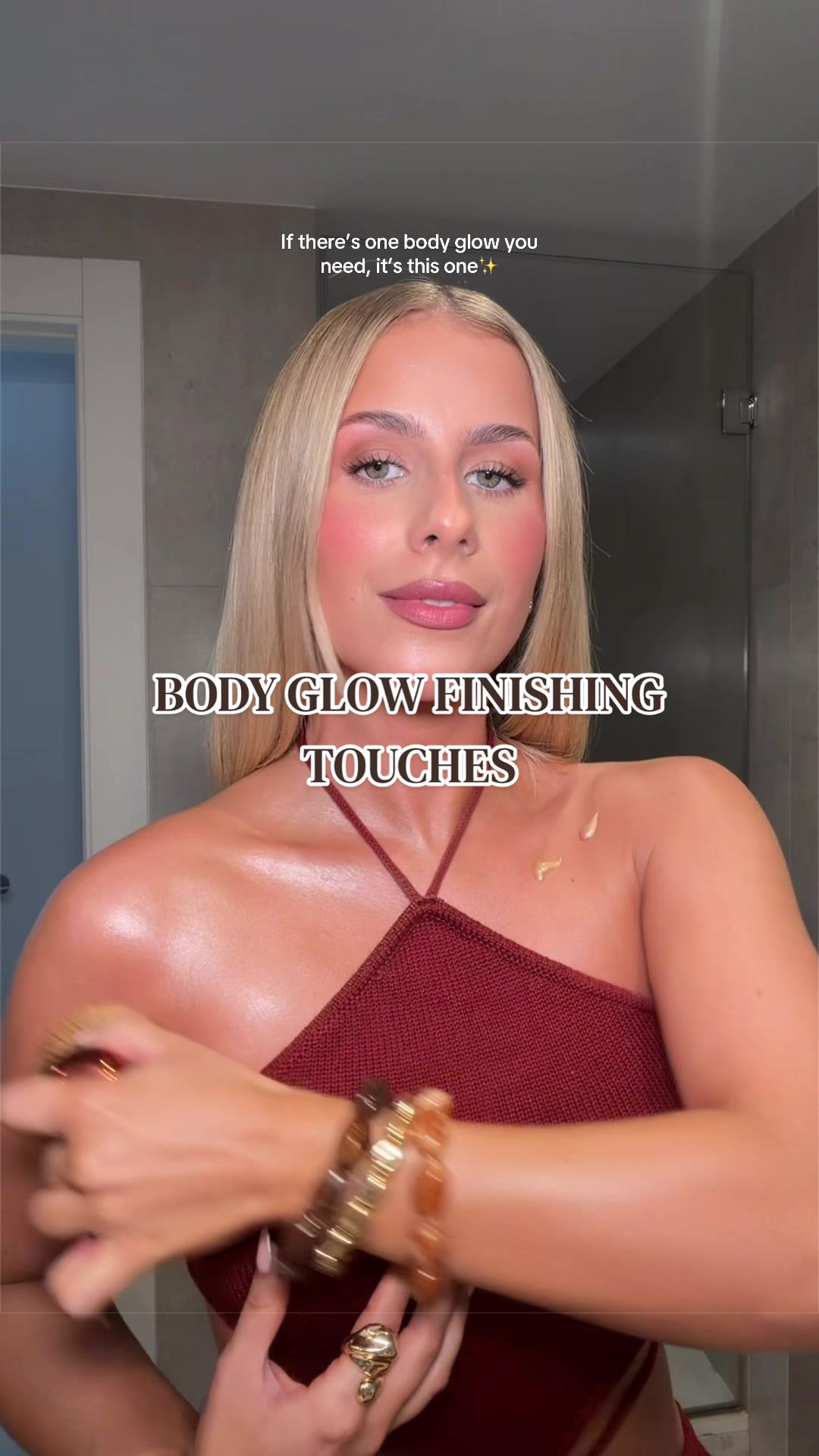 TikTok post by @romymorris.x for nyxcosmetics_uk. Caption reads: [...] DRENCHING myself in this @nyxcosmetics_uk....