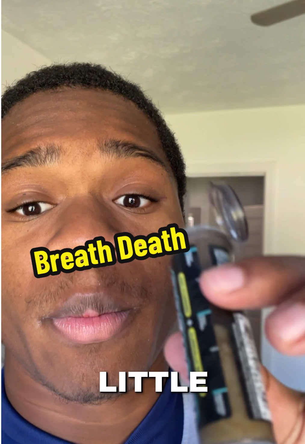 TikTok post by @notthe2butthe3 for Breath Death. Caption reads: [...] to eliminating bad breath ! 🤯 @Breath Death....