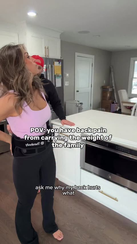 Instagram post by @janieippolito for Therabody. Caption reads: [...] back a break with the ThermBack LED by....