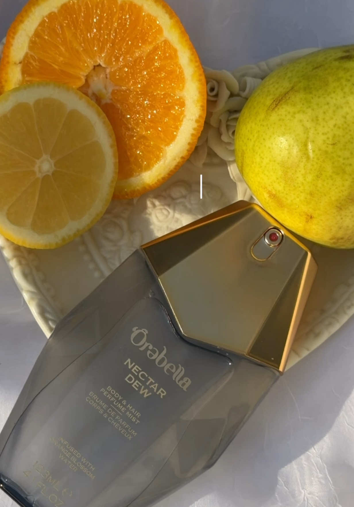 TikTok post by @karinaovalle7 for Orebella. Caption reads: gifted by Orebella nectar dew energy only....