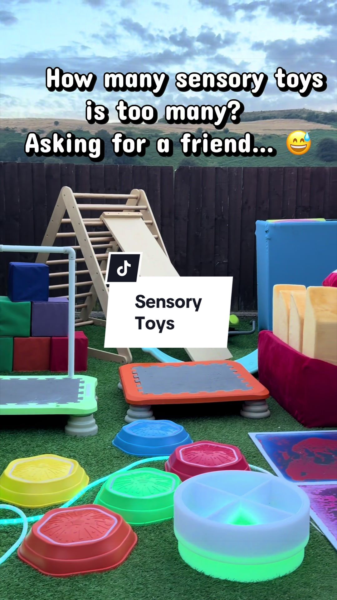 TikTok post by @vikkim07 for Costway. Caption reads: [...] @MoonBay @sensorytoywarehouse @Costway.UK....