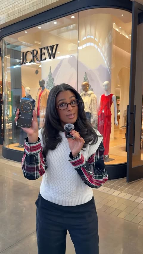 Instagram post by @heybriajones for J.Crew. Caption reads: [...] (and yourself 🤭) this holiday season at....