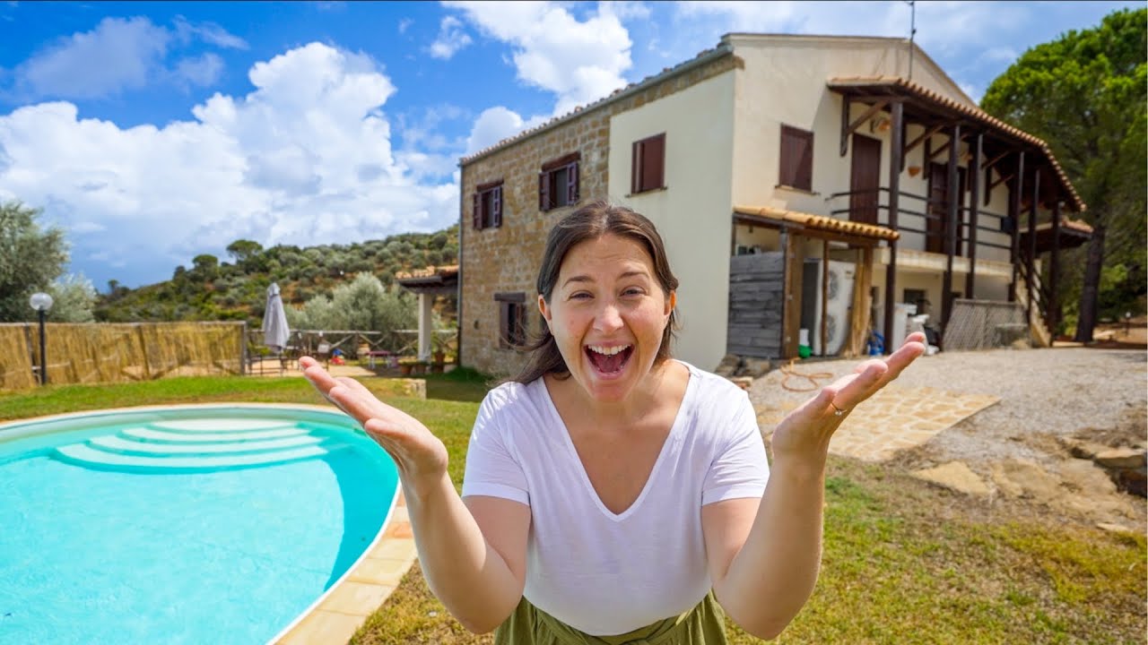 YouTube post by @TravelBeans for Cambly. Caption reads: We’re Buying a Cheap House in Italy!.