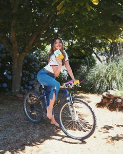 Instagram post by @yoginimarini for THRIVE Magazine. Caption reads: I’m taking on the @urbanfruituk ‘Break Your....