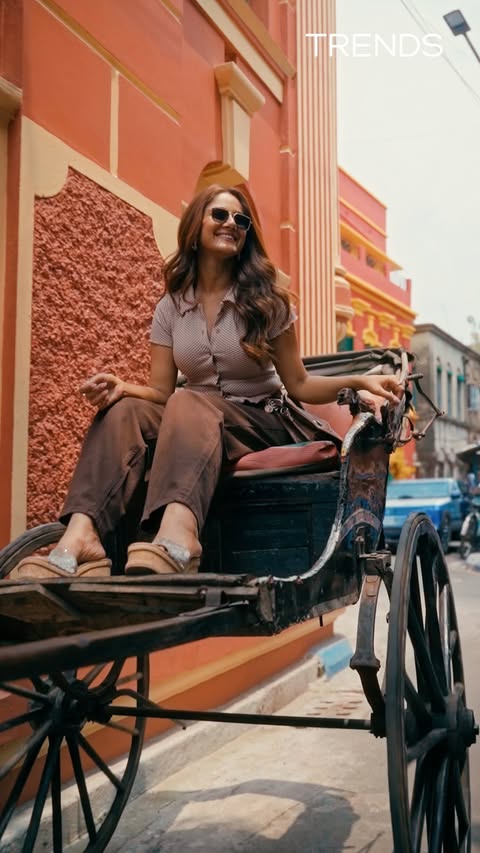 Instagram post by @trinasaha21 for Reliance Trends. Caption reads: Styling the vacation that feel effortlessly iconic....
