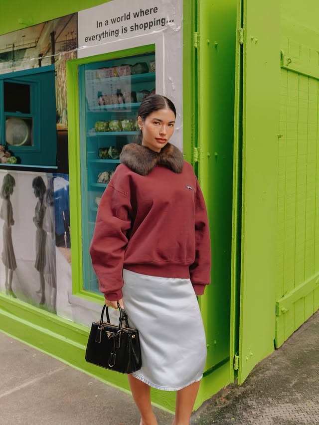 Instagram post by @aishapotter for Prada. Caption reads: 25 years of the @prada Epicenter at the NYC SoHo....