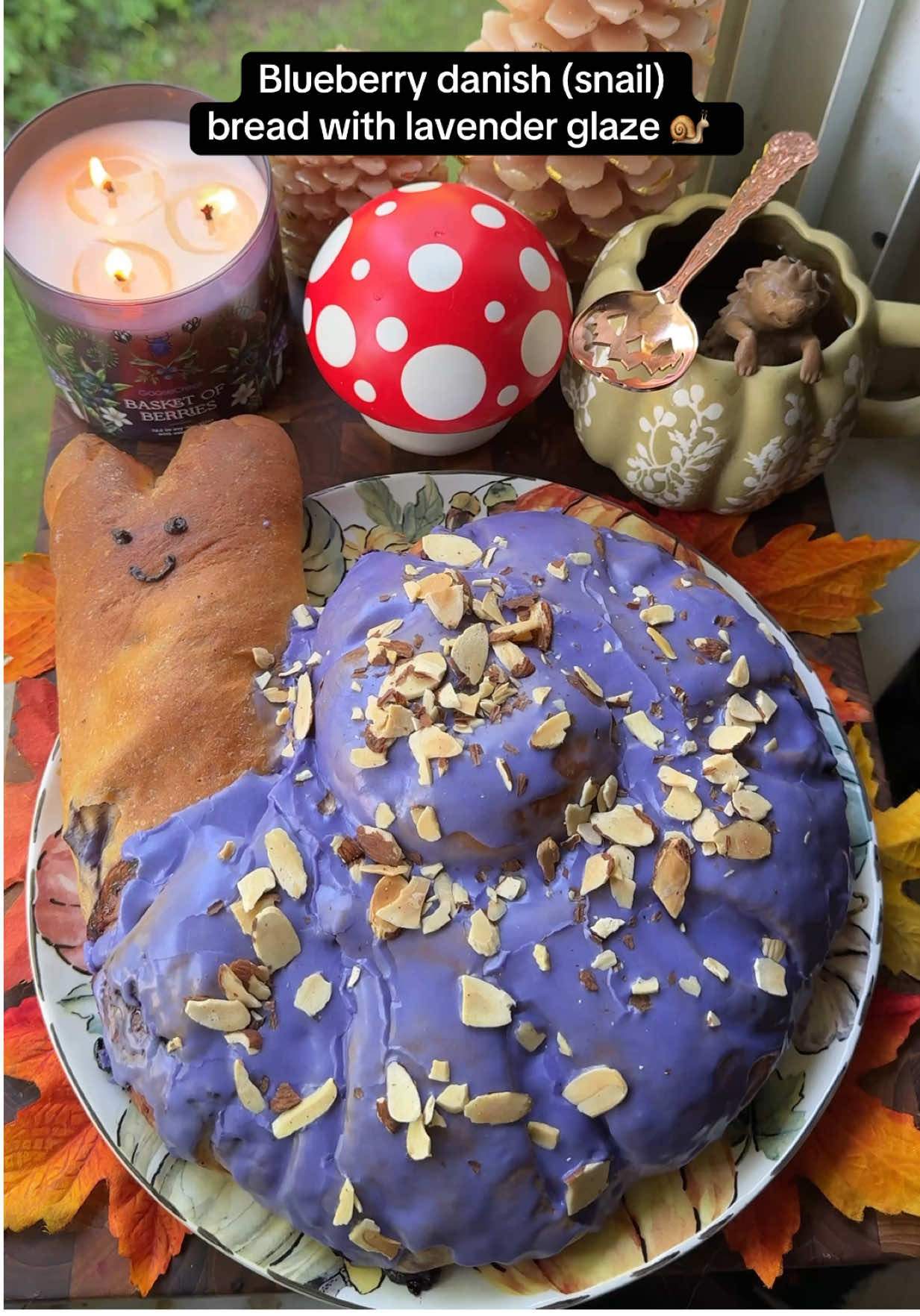 TikTok post by @f00dventures for Nature Restore. Caption reads: #ad Back at it with my bread animals. Cause why....