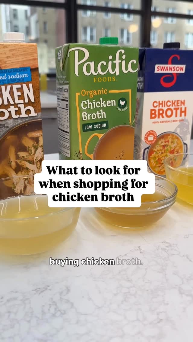 Instagram post by @francescadzani for Delish. Caption reads: Not all chicken broth is created equal!....