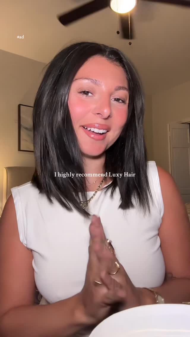 Instagram post by @alannavizzoni for Luxy Hair. Caption reads: #ad thank you @luxyhair for giving me my....