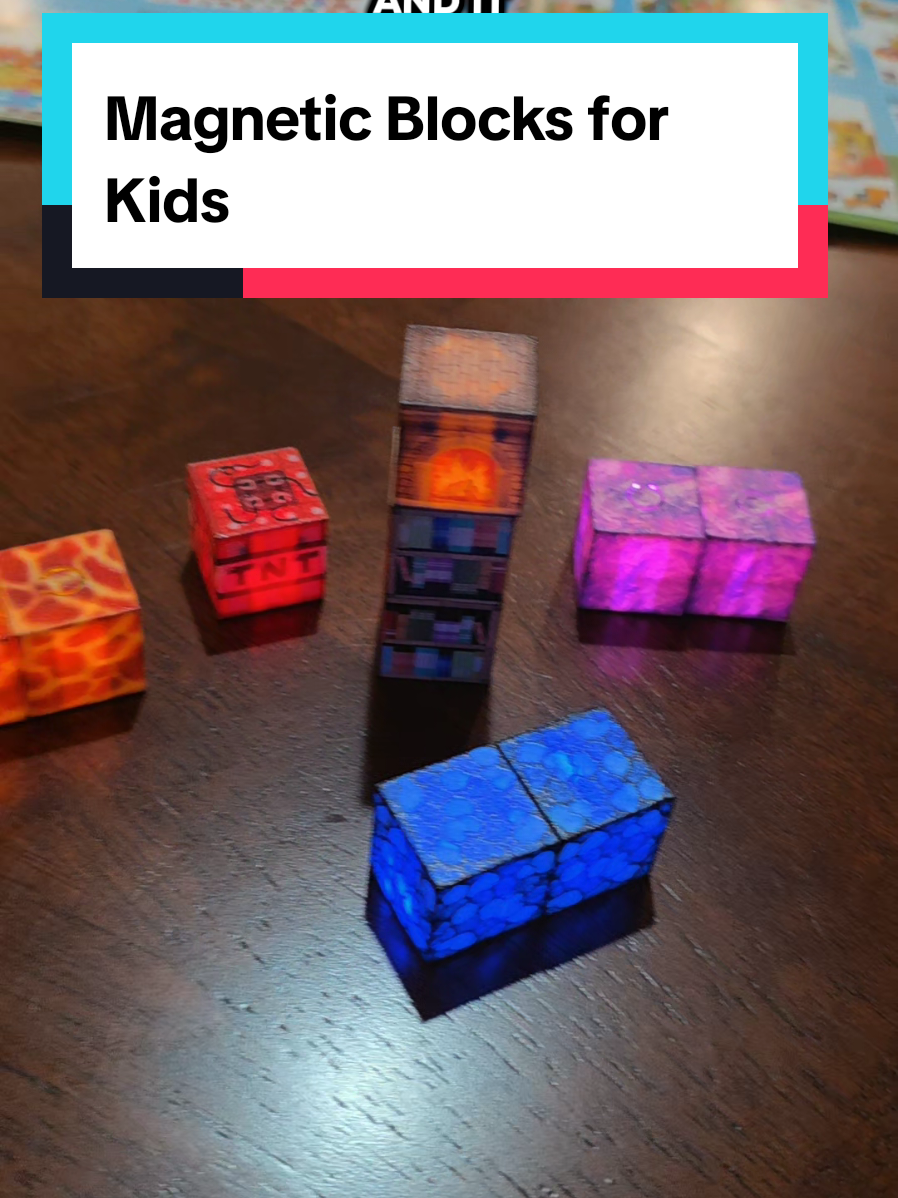 TikTok post by @briswa for Magnetopia. Caption reads: [...] #imaginationtoys #noscreens @Magnetopia.