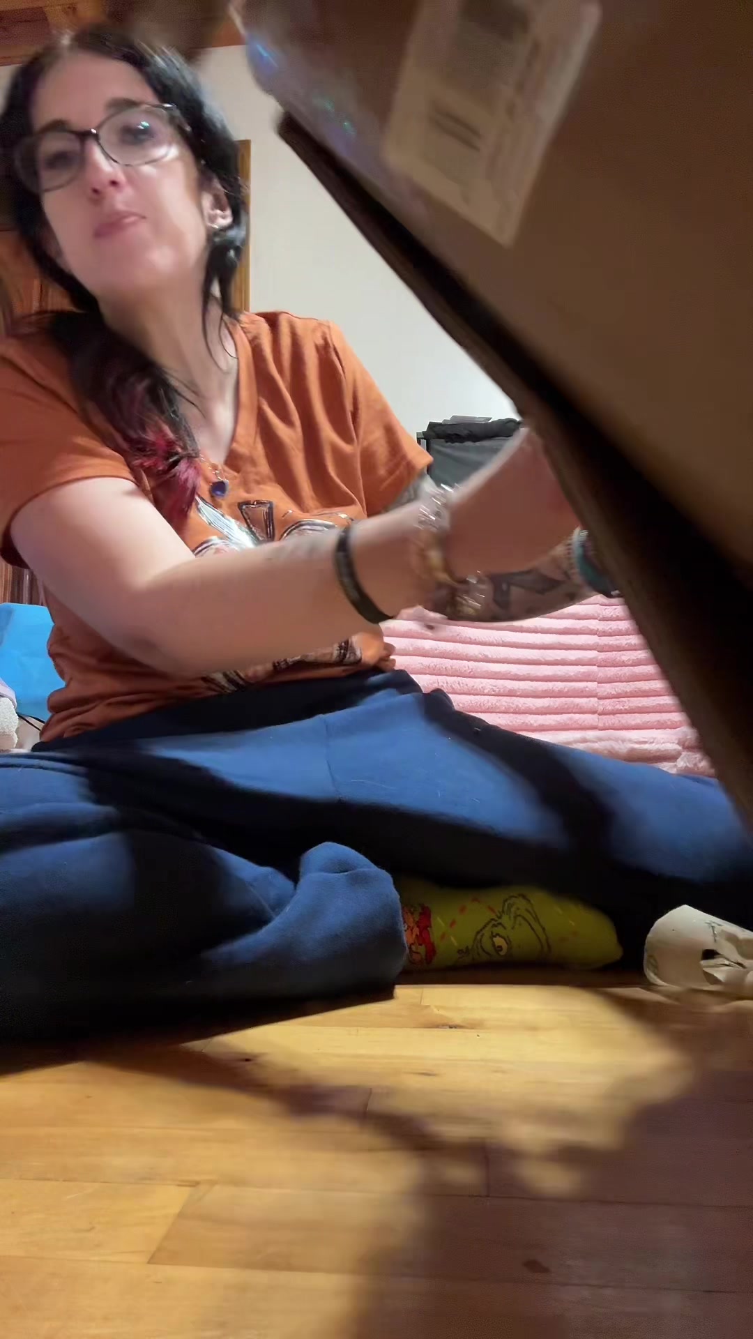 TikTok post by @amyjackson9213 for Plufl. Caption reads: [...] dog bed is pretty freaking cool actually....