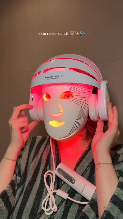 Instagram post by @youglowgrrl for Piglet in Bed. Caption reads: Skin reset sounds 🪫✨🔊

Products....