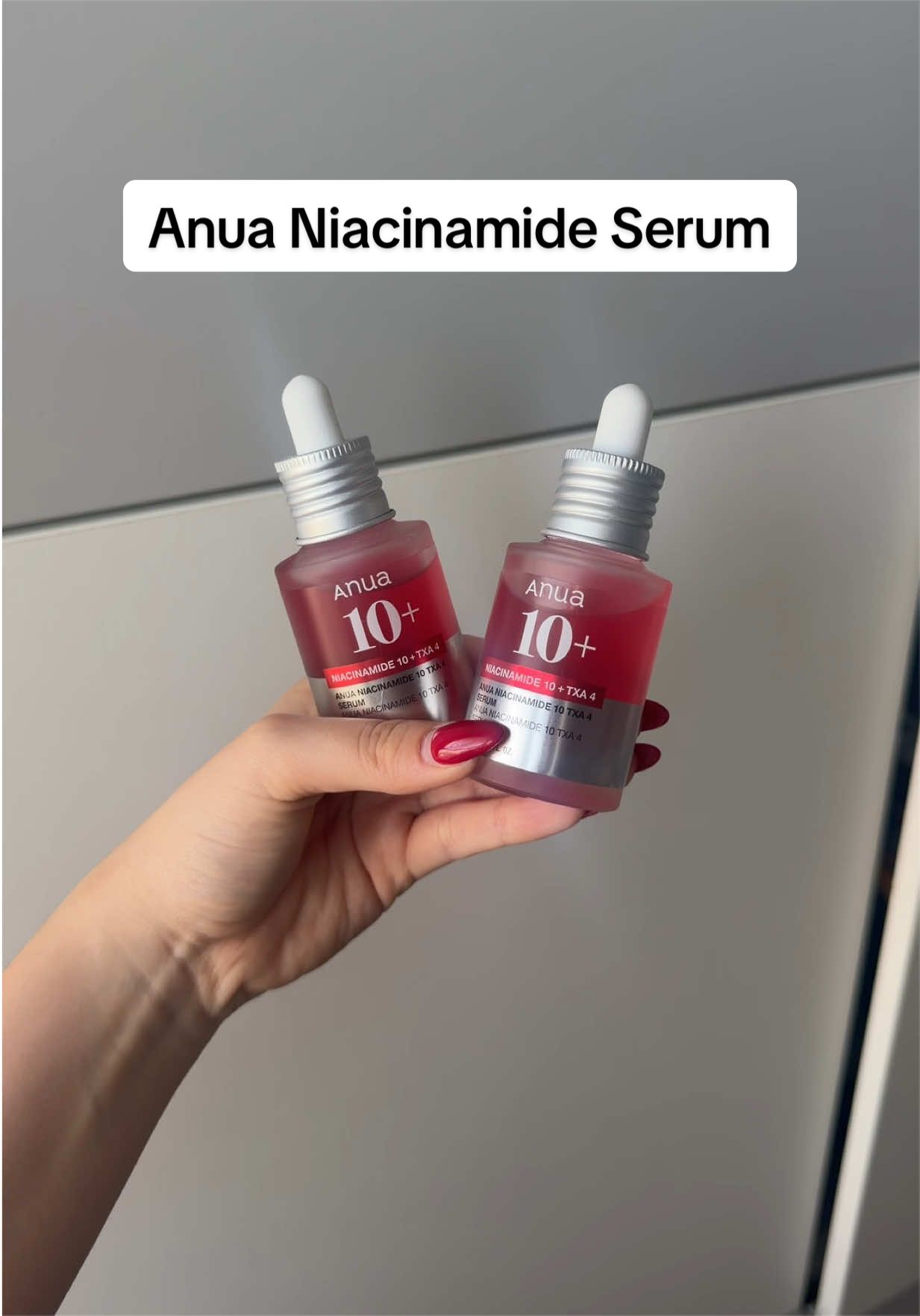 TikTok post by an influencer for ANUA Global. Caption reads: Thank you @anua_global #koreanskincare....