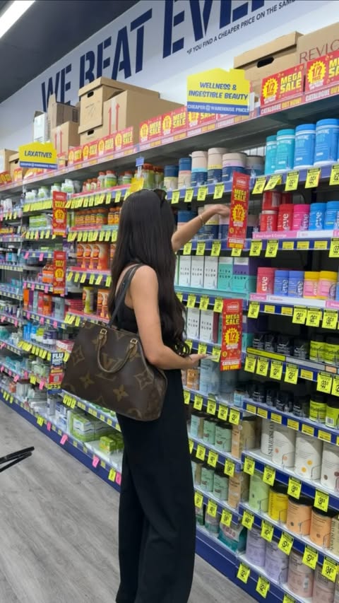 Instagram post by @samanthaleighbestt for Chemist Warehouse. Caption reads: AD @chemistwarehousenewzealand Spring Frenzy Mega....
