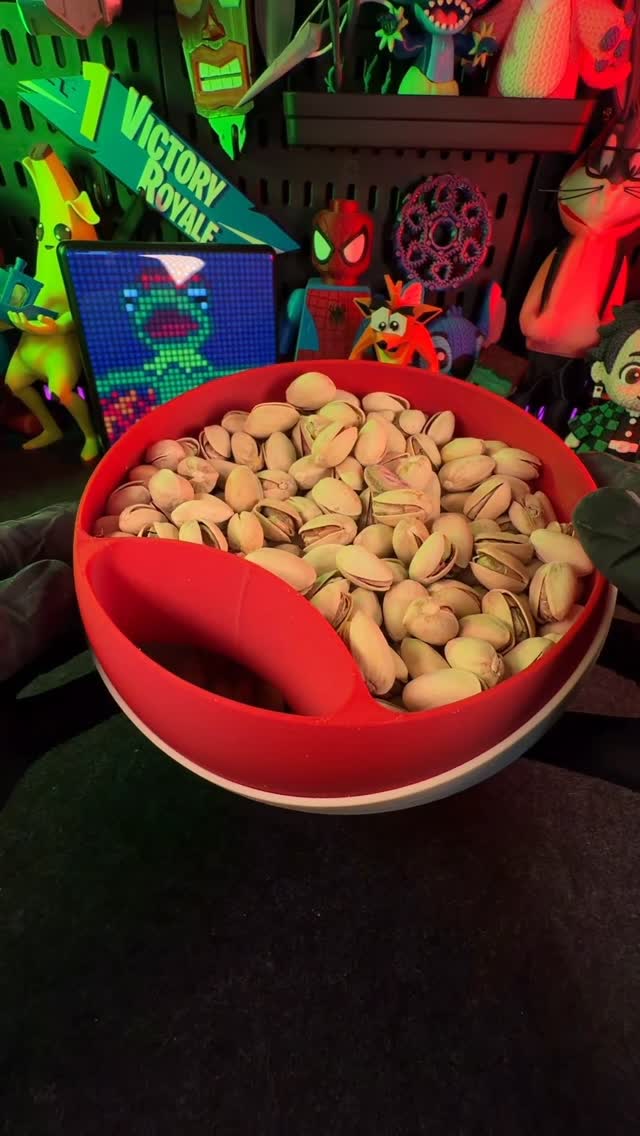 Instagram post by @nk3dlab for Creality. Caption reads: 3D Printed Pistachio Bowl🥜

📁Model STL: Link in....