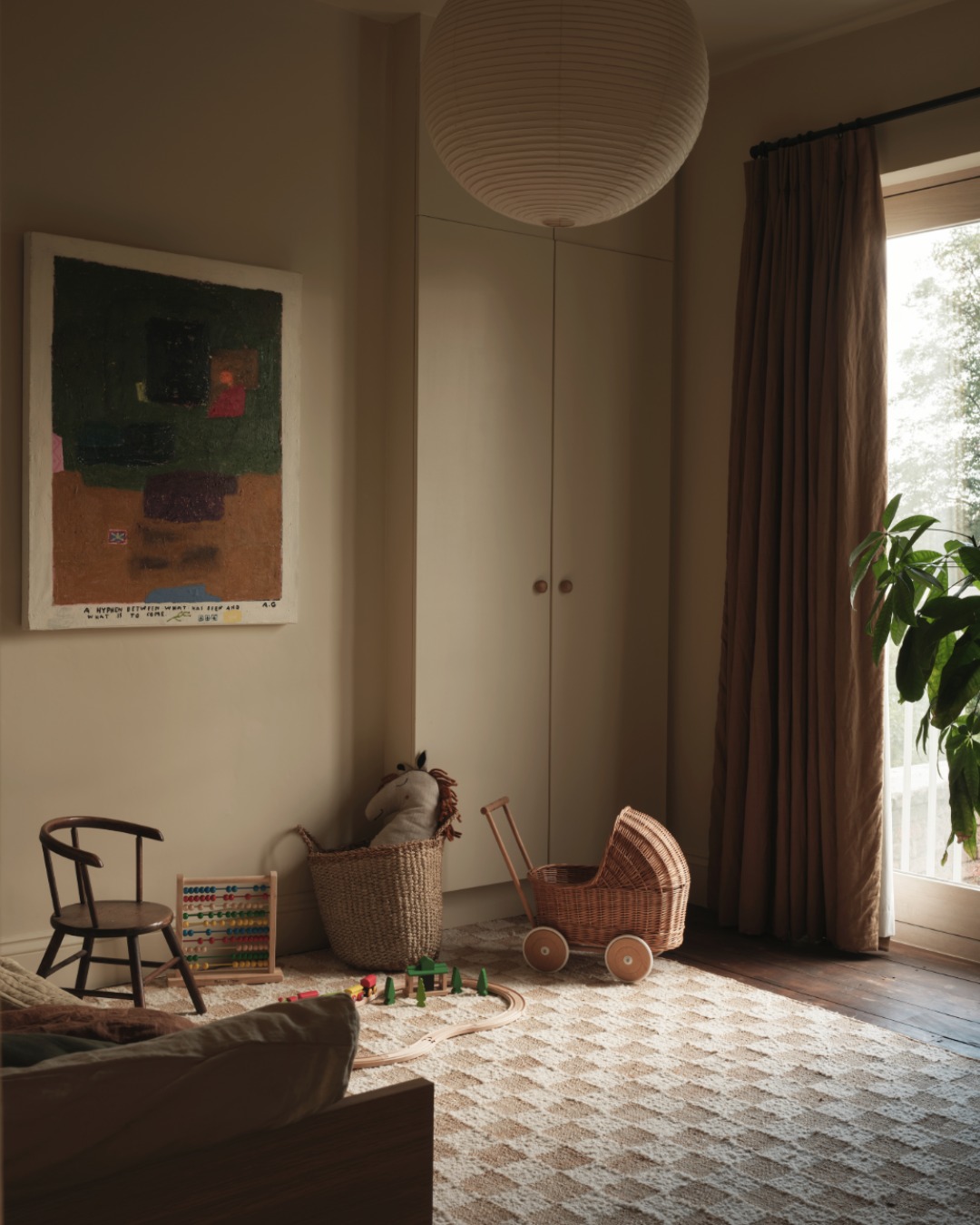 Instagram post by @house_of_logan for ferm LIVING. Caption reads: A glimpse inside @house_of_logan's home, where....