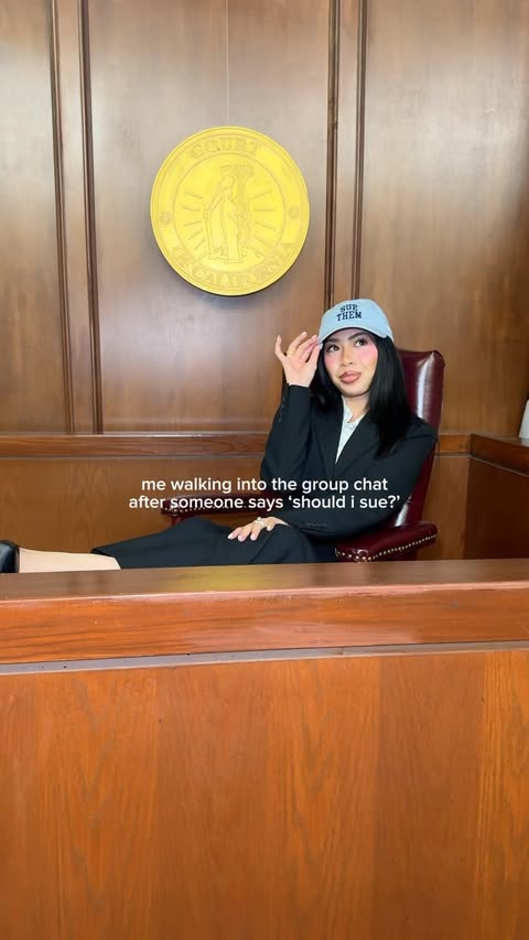 Instagram post by @chynale for Morgan & Morgan. Caption reads: when the hat speaks before i do | ad @forthepeople....