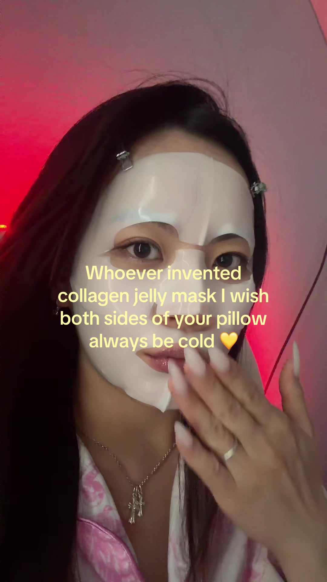 TikTok post by @n.n.d.q for Cosyuree. Caption reads: @Cosyuree. jelly mask 🤍 >> @COSYUREE_US [...].