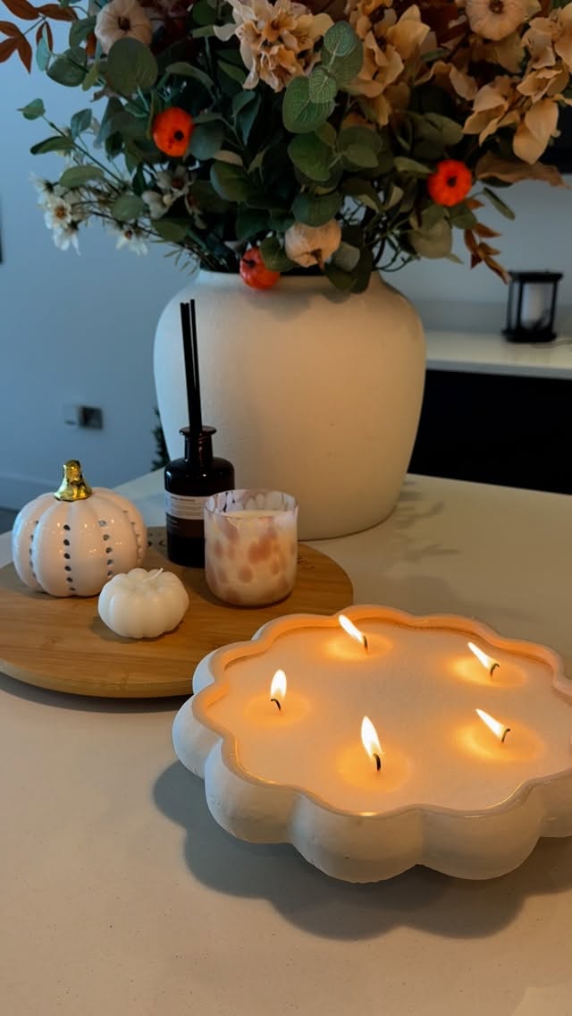 Instagram post by @renovating_project_66 for Candlera Candle. Caption reads: [...] into a beautiful, cozy candle with....