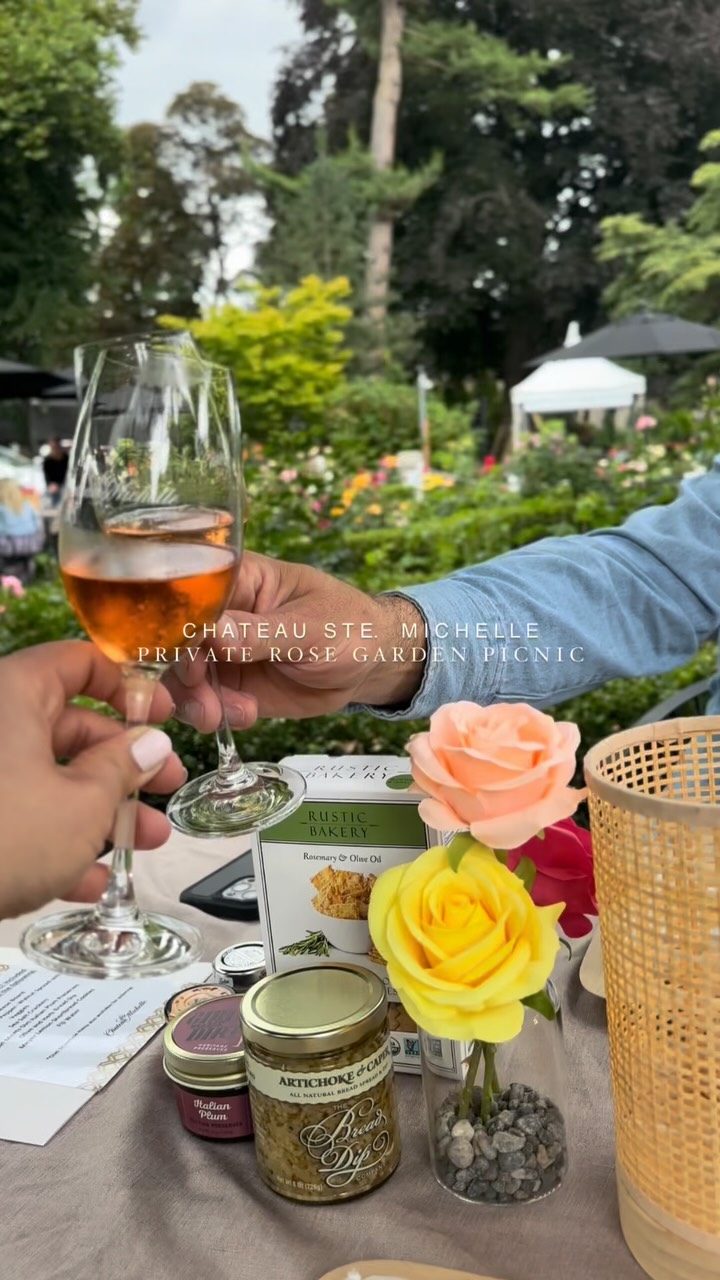 Instagram post by @kayleestevie for Chateau Ste. Michelle Winery. Caption reads: #ad21 Let this be your sign to add a....