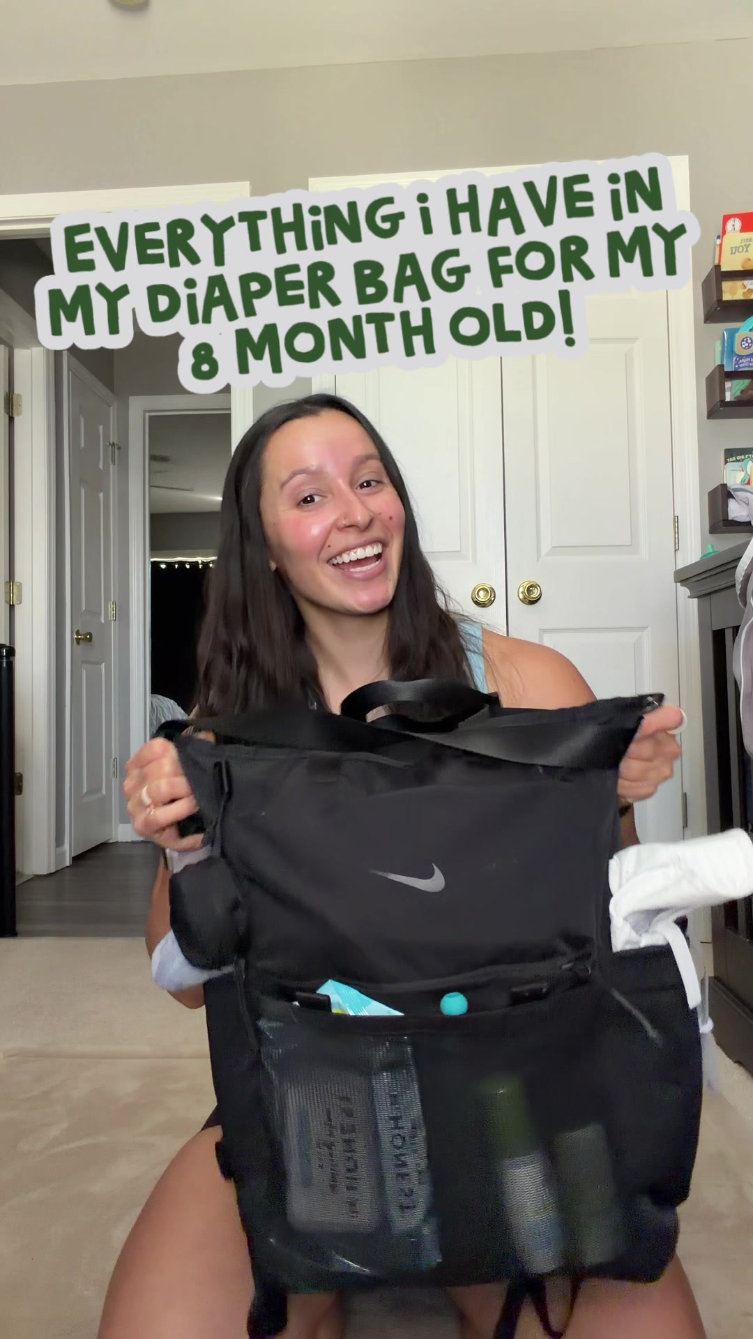 TikTok post by @gabby_nabholz for Miss Mouths. Caption reads: [...] in my Amazon storefront in bio! @Nike....