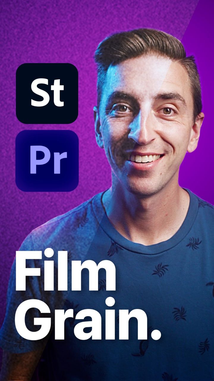 Instagram post by @jakeinmotion for Adobe Stock. Caption reads: Your footage might be too clean…so let’s give it....