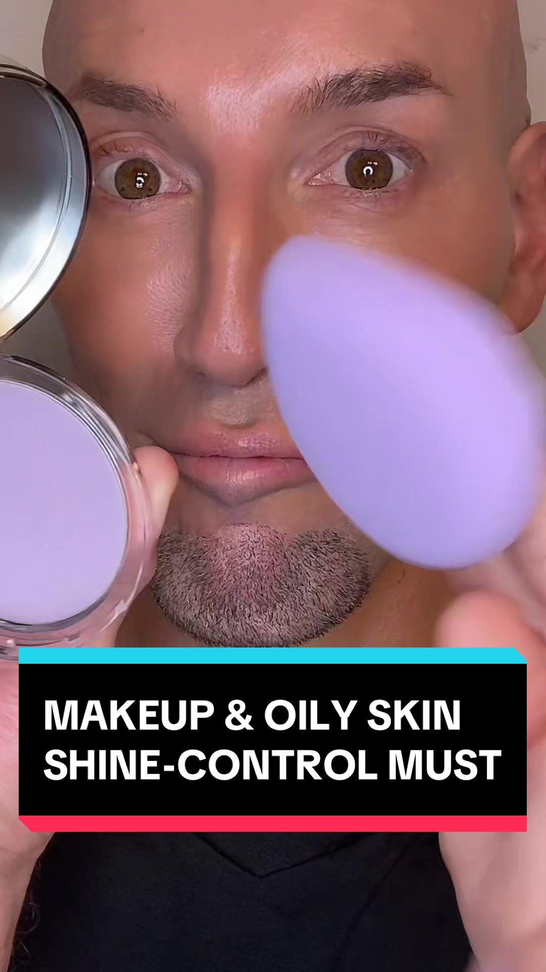 TikTok post by @victorcembellin for Chillab. Caption reads: @CHILLAB USA Oil & Shine Control pore blurring....