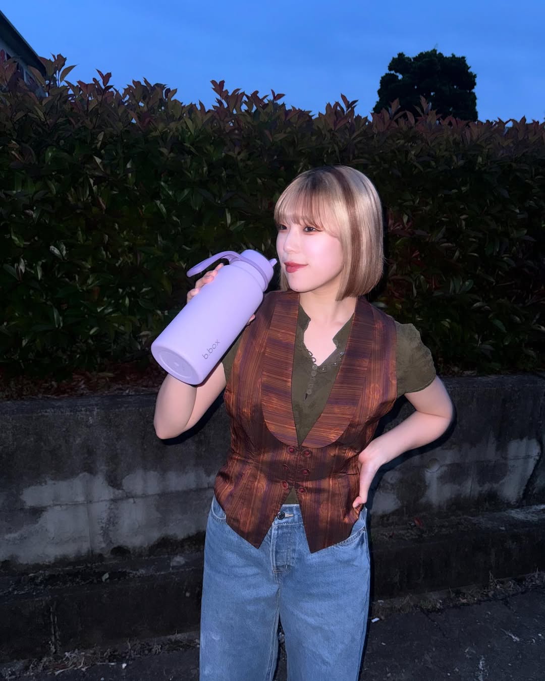 Instagram post by @rinkaaamidtown for b.box body. Caption reads: 🥤

@bboxforkidsjapan....