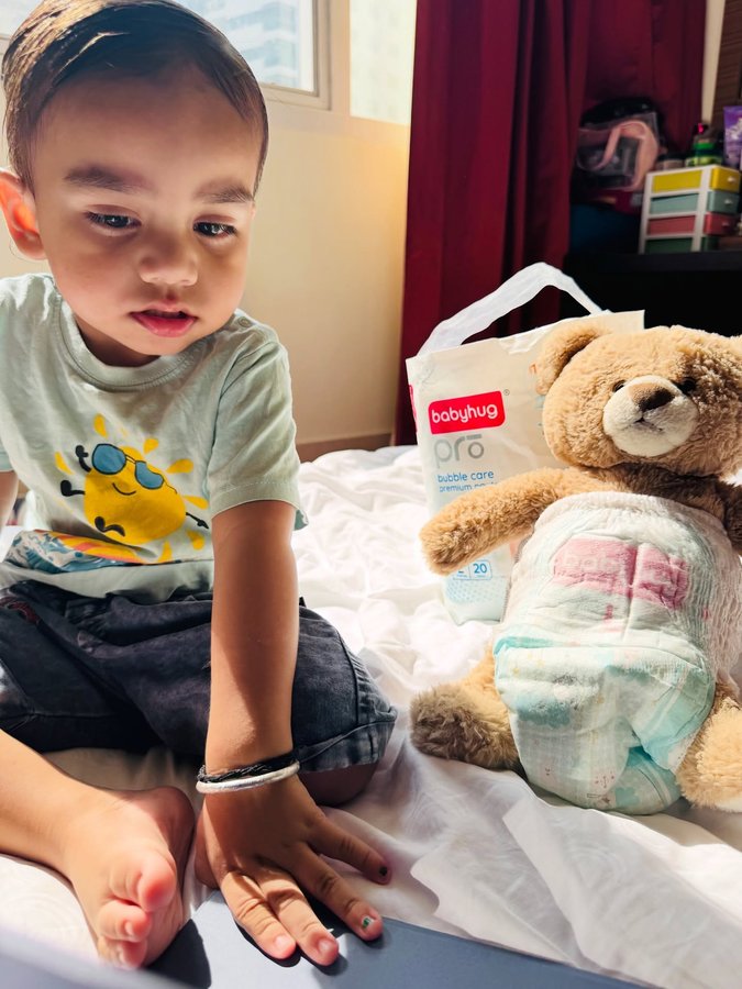 Instagram post by @ashu_n_mumma_life for Babyhug. Caption reads: #collaboration with @babyhug @FirstcryIndia....