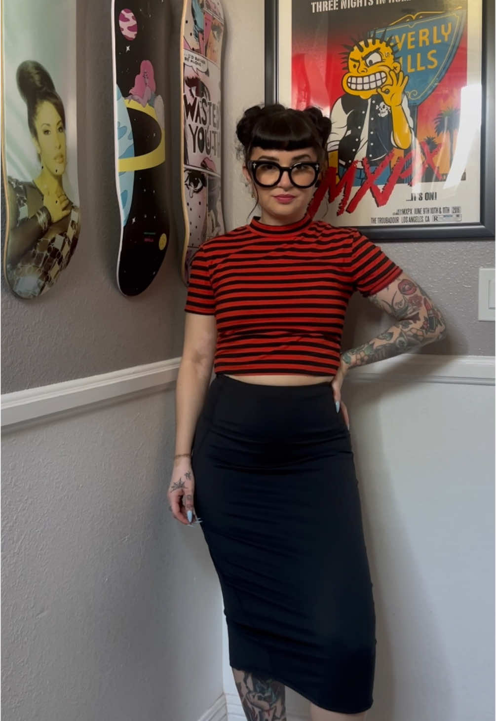 TikTok post by @emmababii for Dr Martens. Caption reads: 🖤 @Vixen by Micheline Pitt  @Dr. Martens....