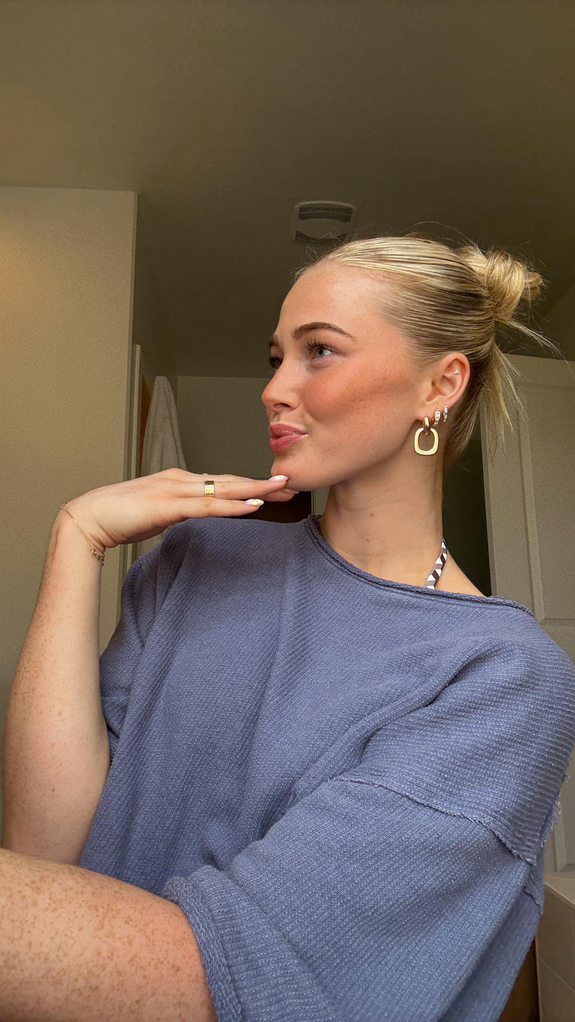 Instagram post by @ryleearnold1 for Aussie Hair. Caption reads: #aussiepartner #ad GRWM using @aussiehaircare for....