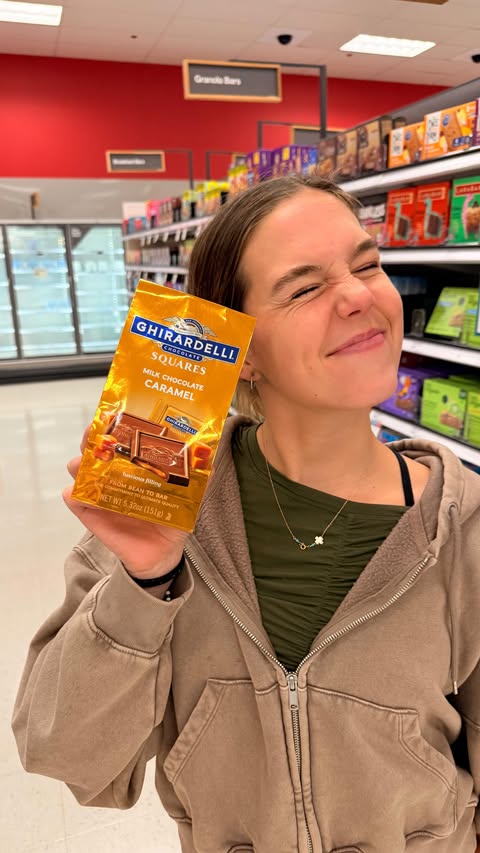 Instagram post by @abbyndryan for Ghirardelli. Caption reads: [...] Make your next moment sweeter with....