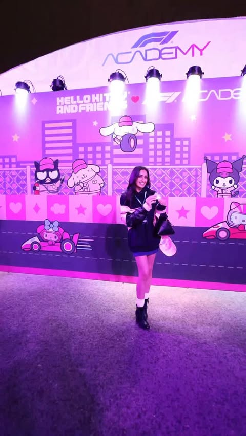 Instagram post by @christinaroki for Hello Kitty. Caption reads: I am fangirlingggg!!! @hellokitty and friends x....