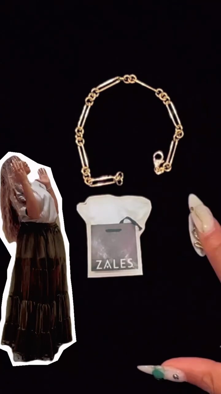 Instagram post by @shema.love for Zales. Caption reads: Each charm tells a tiny story. #ZalesPartner....