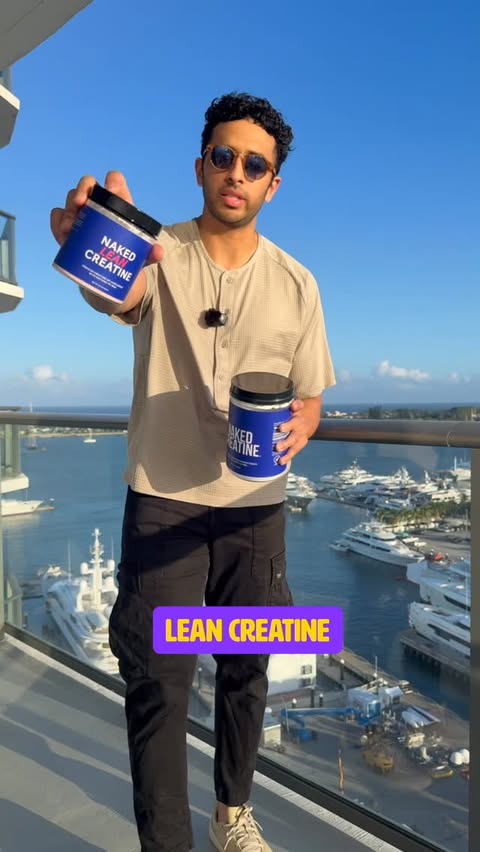 Instagram post by @vikramravoory for NAKED nutrition. Caption reads: [...] bloating and water retention, but....