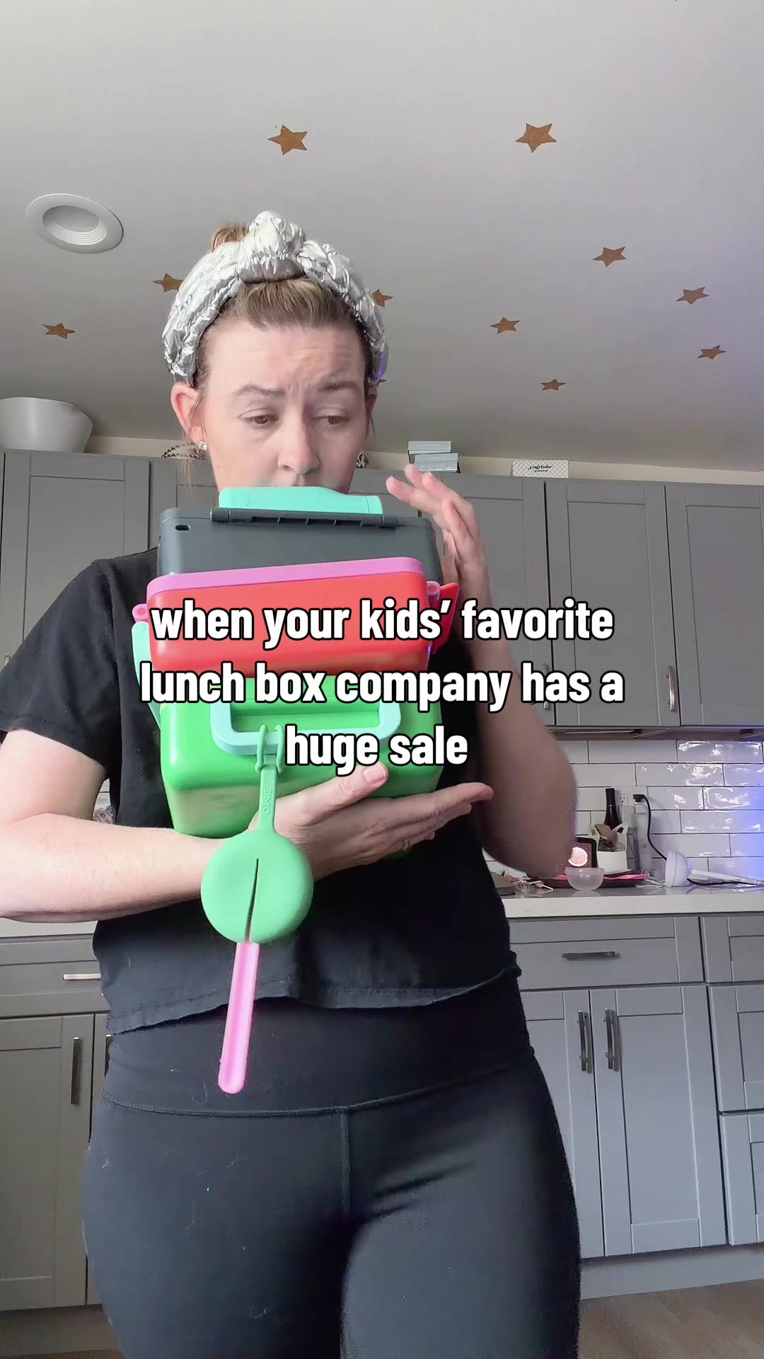 TikTok post by @heyitsbridgetrios for OmieLife. Caption reads: @OmieLife #omiebox #kidslunchideas [...].