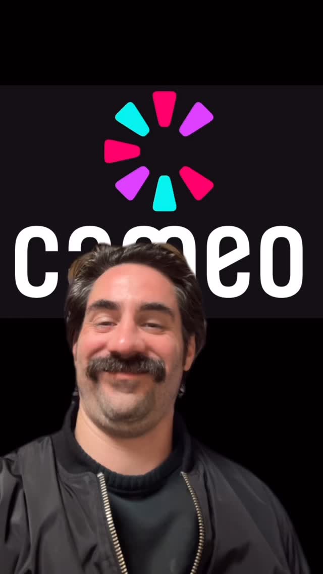 Instagram post by @fordfanter for Cameo. Caption reads: 🔗 in bio for a walk on part! thabks @cameo
#cameo....