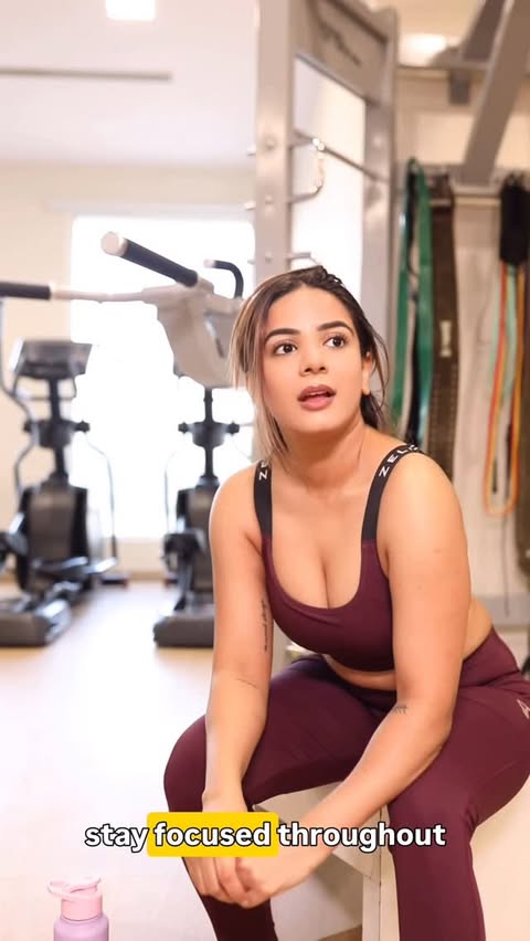 Instagram post by @nikkisharmaofficial for Zivame. Caption reads: Zivame has genuinely become a part of my workout....