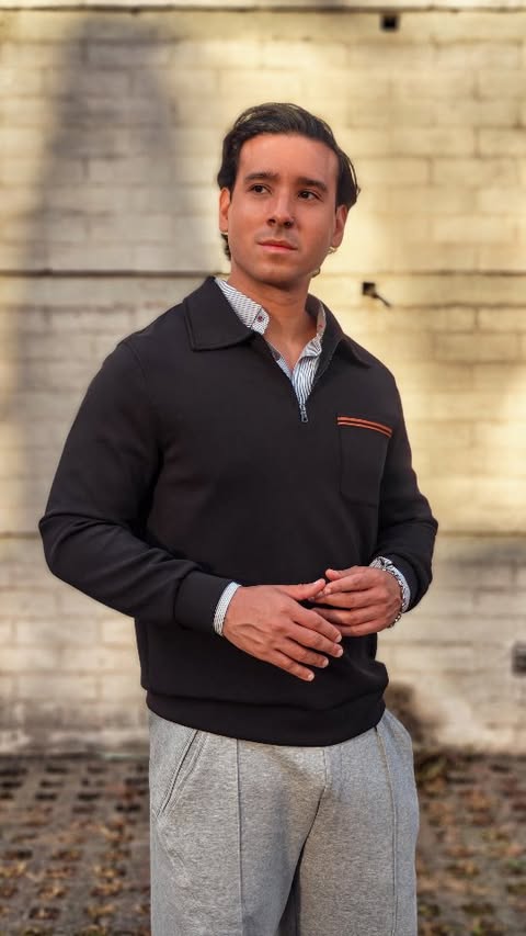 Instagram post by @jongigo for Fioboc. Caption reads: Polo & Pants from @fioboc_official . You can use....