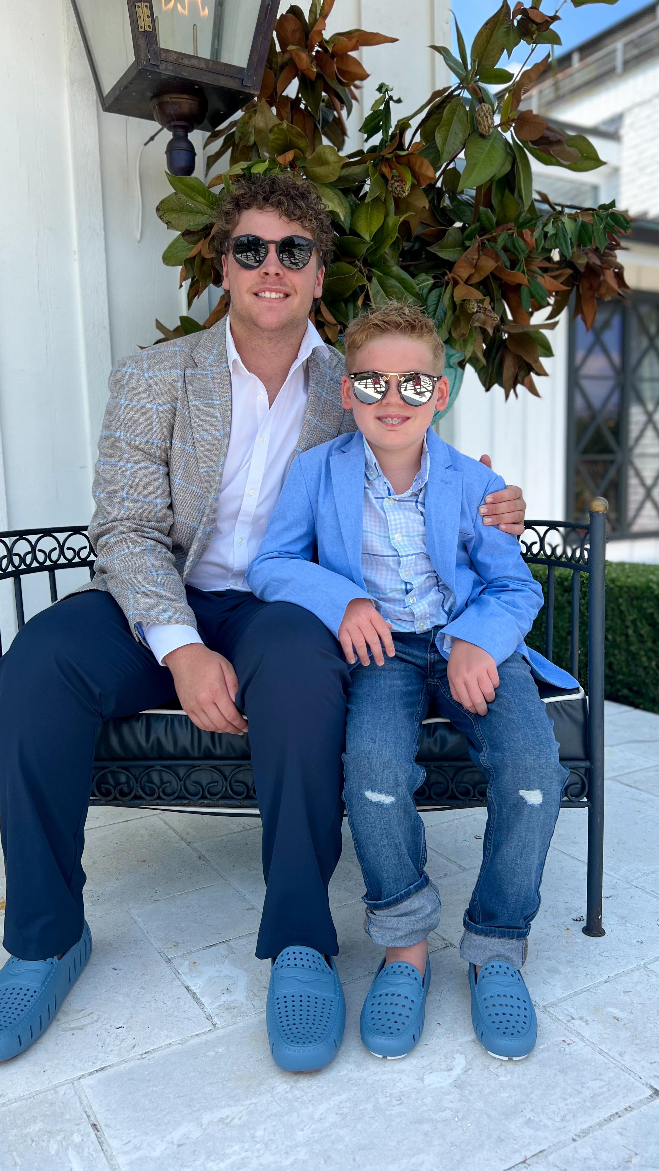 Instagram post by @airicapuckettstyle for Floafers. Caption reads: [...] one stylish step at a time. 💙 These....