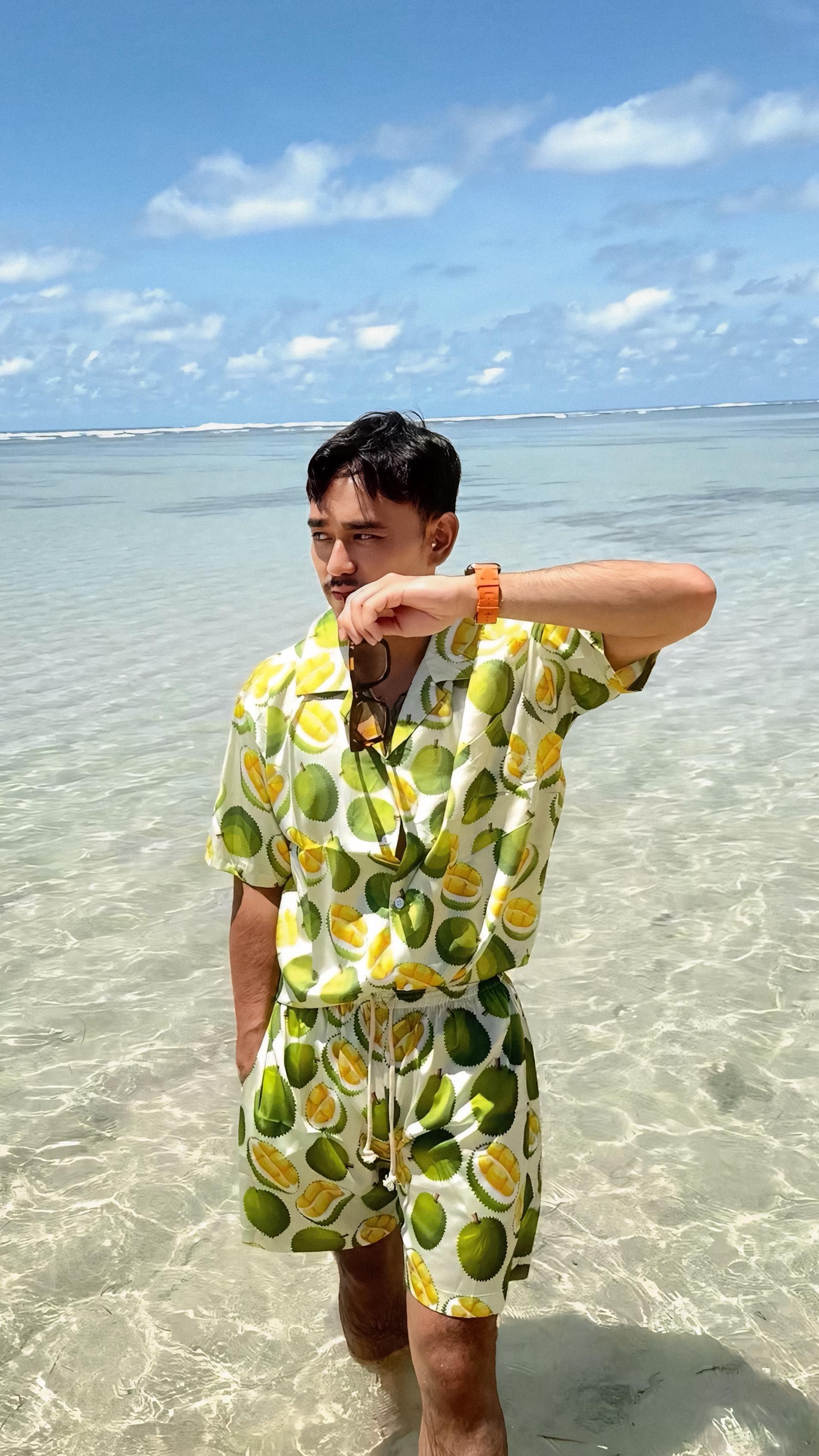 Instagram post by @reservationplease for Missoni. Caption reads: ✨ Private Bali Beach at the Ritz ✨ 

The current....