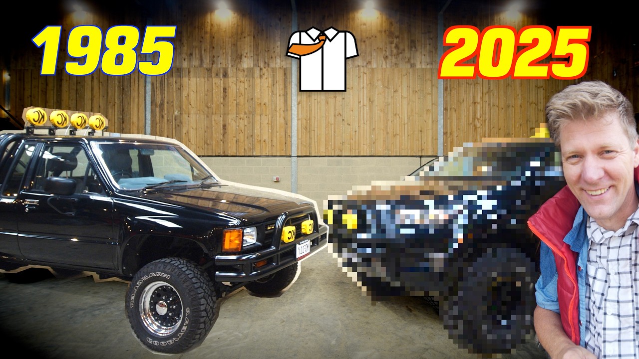 YouTube post by @colinfurze for Surfshark. Caption reads: 2025 BACK TO THE FUTURE 4 Pickup? .