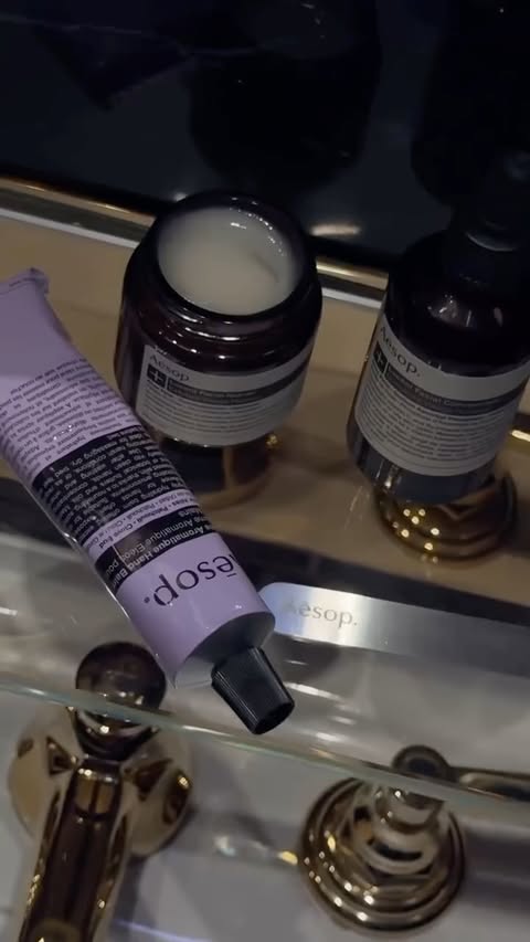 Instagram post by @polina.isadora for Aesop. Caption reads: @Aesop 💜
Lucent Facial Concentrate 
Lucent [...].