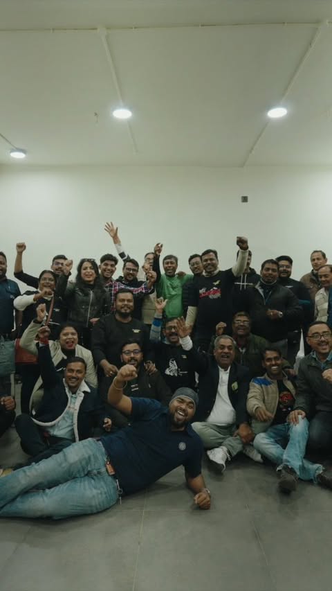 Instagram post by @shraboni_travelogue for Royal Enfield. Caption reads: [...] Grand opening of Asmit’s Automobiles Royal....