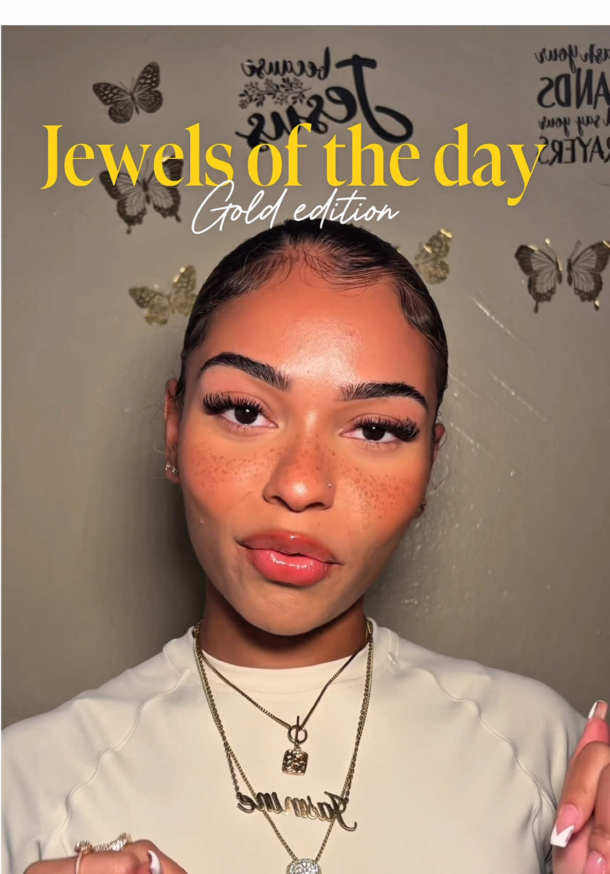 TikTok post by @_iiamjvs for Slide Jewels. Caption reads: [...] @ALEX AND ANI @pandora.store @PAVOI @Slide....