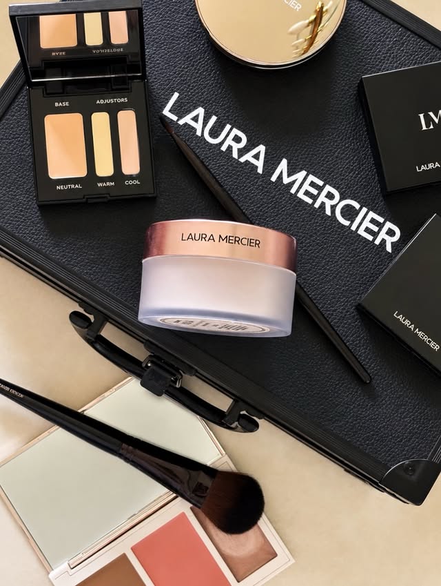 Instagram post by @ohmymichie for Laura Mercier. Caption reads: [...] ❤️ I do have a review/grwm for with....